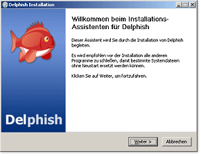 Screenshot Delphish Installation